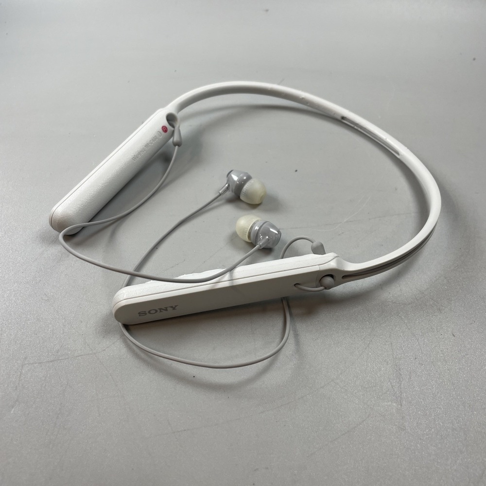 Sony WI-C400 White Wireless Bluetooth Earbuds Stereo In-Ear Headphones Earphones
